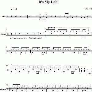 Bon Jovi It's my life 爵士鼓谱