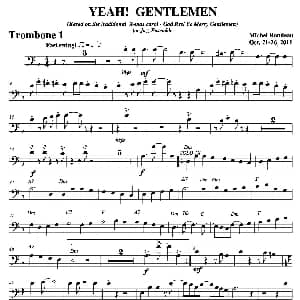 YEAH! GENTLEMEN 第一长号分谱