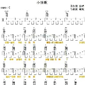 小情歌 吉他谱 苏打绿 马叔叔