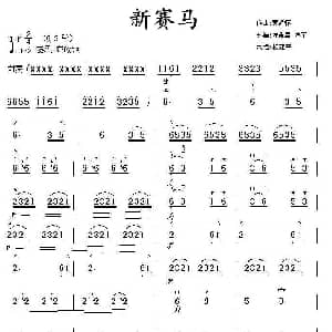 二胡谱 | 新赛马 黄海怀