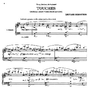 Touches 钢琴谱 里奥纳多 伯恩斯坦