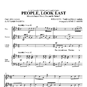 People Look East_美声唱法乐谱