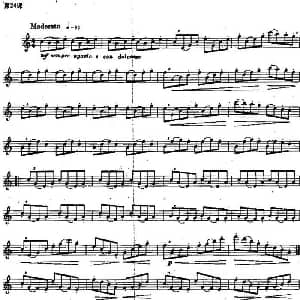 长笛曲谱 | 长笛练习曲100课之第24课 练习吐音与连音的各种交替