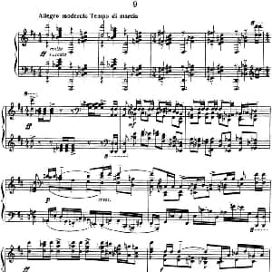 拉赫玛尼诺夫 音画练习曲17或18 Etudes tableaux Op.39 No.9 钢琴谱 拉赫玛尼诺夫