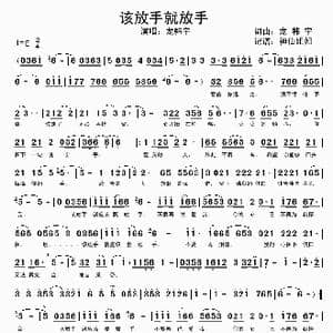 该放手就放手_歌谱投稿_词曲:龙韩宇 龙韩宇