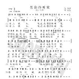 想你的时候_歌曲简谱_词曲:伕名 高福友