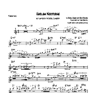 萨克斯谱 | Harlem Nocturne 次中音萨克斯