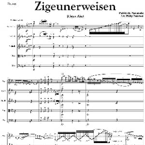 小提琴谱 | ZIGEUNERWEISEN 五重奏 Sarasate 萨拉萨特 曲 Philip Peterson改编