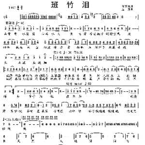 班竹泪_歌谱投稿_词曲:肖正民 孟勇