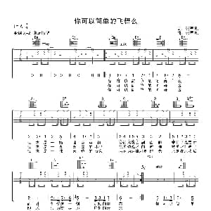你可以简单的飞舞 吉他谱 张羿凡 张羿凡
