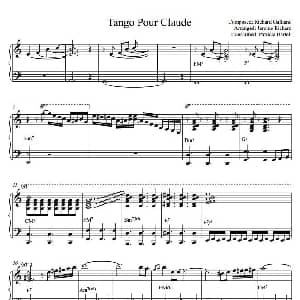 手风琴谱 | Tango Pour Claude 献给克劳德的探戈 ​加花巴扬版 理查德 加里亚诺 Richard Galliano