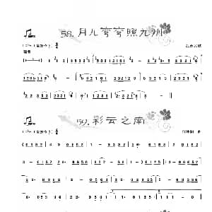 二胡谱 | 葫芦丝曲精选 月儿弯弯照九州 彩云之南 梁祝 王甲坤 王甲华编著