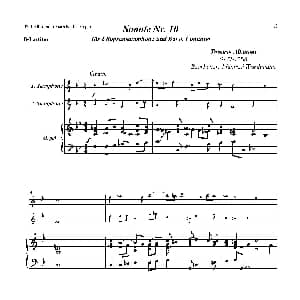 萨克斯谱 | Sonate Nr.10 次中音萨克斯二重奏 管风琴