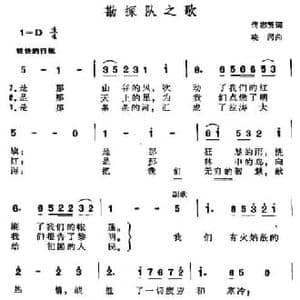 勘探队之歌_民歌简谱_词曲:佟志贤 晓河