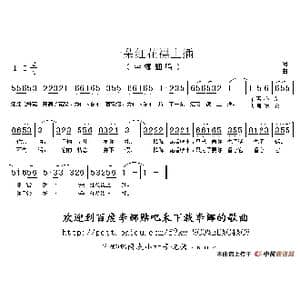 一朵红花襟上插_歌谱投稿