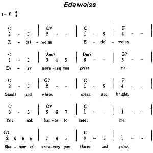 Edelweiss 美国 _外国歌谱