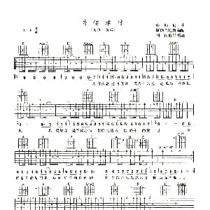 为你难过 吉他谱 老狼 曹钧 曹钧