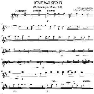 萨克斯谱 | 经典蓝调小品 Love Walked in