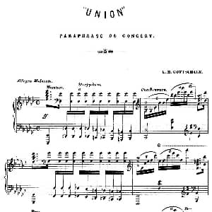 Union Op.48 钢琴谱 路易斯 莫劳 戈特沙尔克