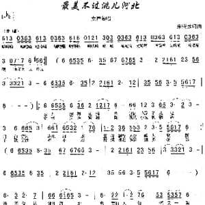 最美不过洮儿河北_歌谱投稿_词曲:朱清彦 朱清彦