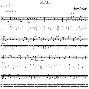 风之丘 吉他谱 老蘑菇