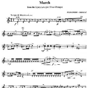 小提琴谱 | March PROKOFIEFF HEIFETZ 普罗科菲耶夫 海菲茨