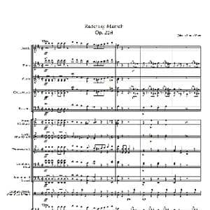 拉德斯基进行曲 总谱_歌谱投稿_词曲: 斯特劳斯