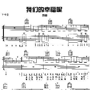 我们的幸福呢 吉他谱 费翔