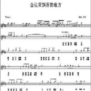 金达莱飘香的地方_民歌简谱_词曲:王军 王军