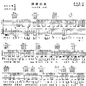 潇洒的走 吉他谱 高胜美 洪光远 中岛美雪