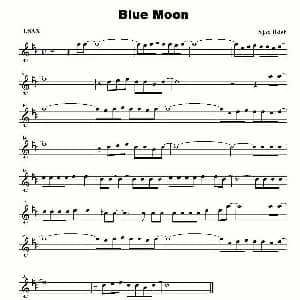 萨克斯谱 | Blue Moon