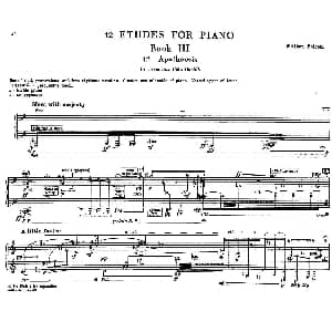 12 Etudes for Piano 钢琴谱 威廉 博尔科姆
