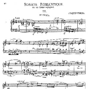 Sonate Romantique Op.3 钢琴谱 华金 图里纳