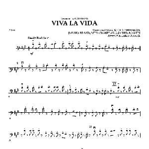 小提琴谱 | VIVA LA VIDA 贝司分谱