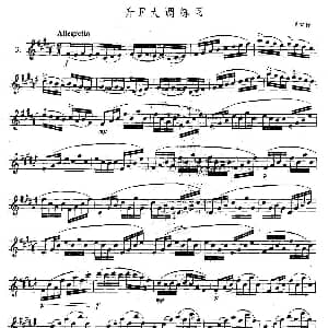 萨克斯谱 | 萨克斯练习曲合集 5 3 升F大调练习 里夫丘