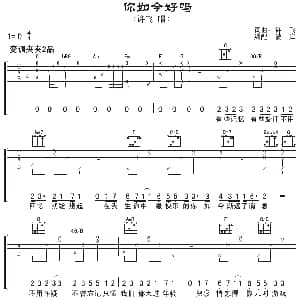 你如今好吗 吉他谱 许飞 许飞 许飞曲 彼岸