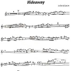 萨克斯谱 | Hideaway David Sanborn 大卫 森鹏