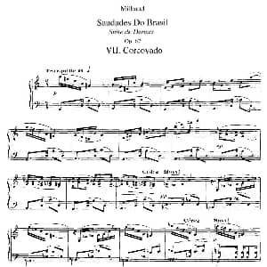 Saudados do Brasil Op.67 钢琴谱 达律斯 米约