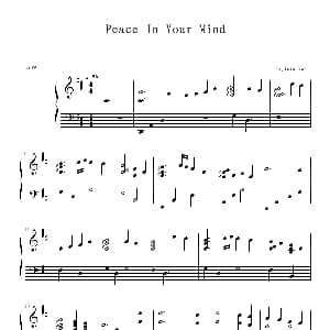 Peace In Your Mind 钢琴谱