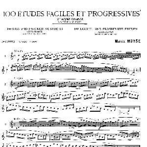 长笛曲谱 | 简易练习曲100首 Moyse 莫伊斯