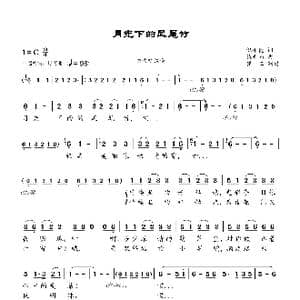 月光下的凤尾竹_歌曲简谱_词曲:倪维德 施光南