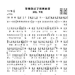 等我熬过了所有的苦_歌谱投稿_词曲:苏晓 王平苹