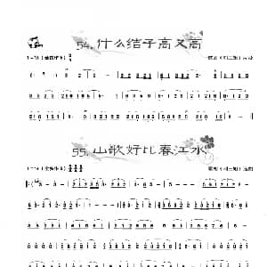 葫芦丝谱 | 葫芦丝曲精选 什么结子高又高 山歌好比春江水 王甲坤 王甲华编著