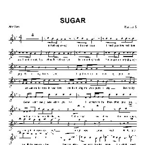 萨克斯谱 | sugar 糖果 中音萨克斯