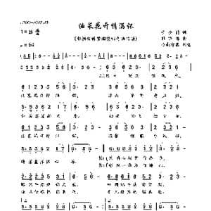 油菜花开情满怀_歌曲简谱_词曲:于全莉 韩晓辉