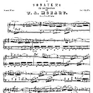 C大调第一钢琴奏鸣曲 KV.279 钢琴谱 莫扎特