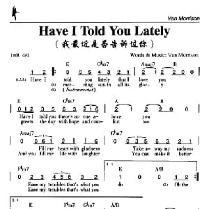 Have I Told You Lately_外国歌谱