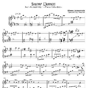 Snow Dance 钢琴谱 城之内 美莎