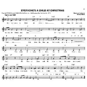 THE ULTIMATE CHRISTMAS FAKE BOOK:49.EVERYONE'S A CHILD AT CHRISTMAS_外国歌谱