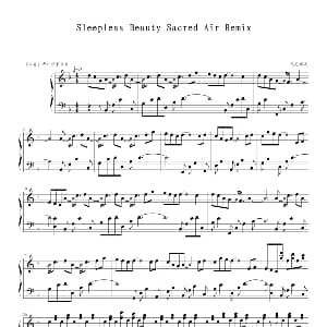 Sleepless Beauty Sacred Air 钢琴谱 光亮倾城